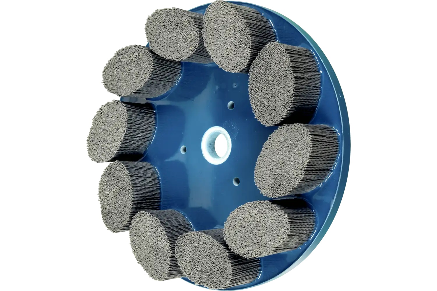 Picture of Pferd M-BRAD® Disc Brush 10" Dia. .035/180 Grit Silicon Carbide 7/8" Arbor